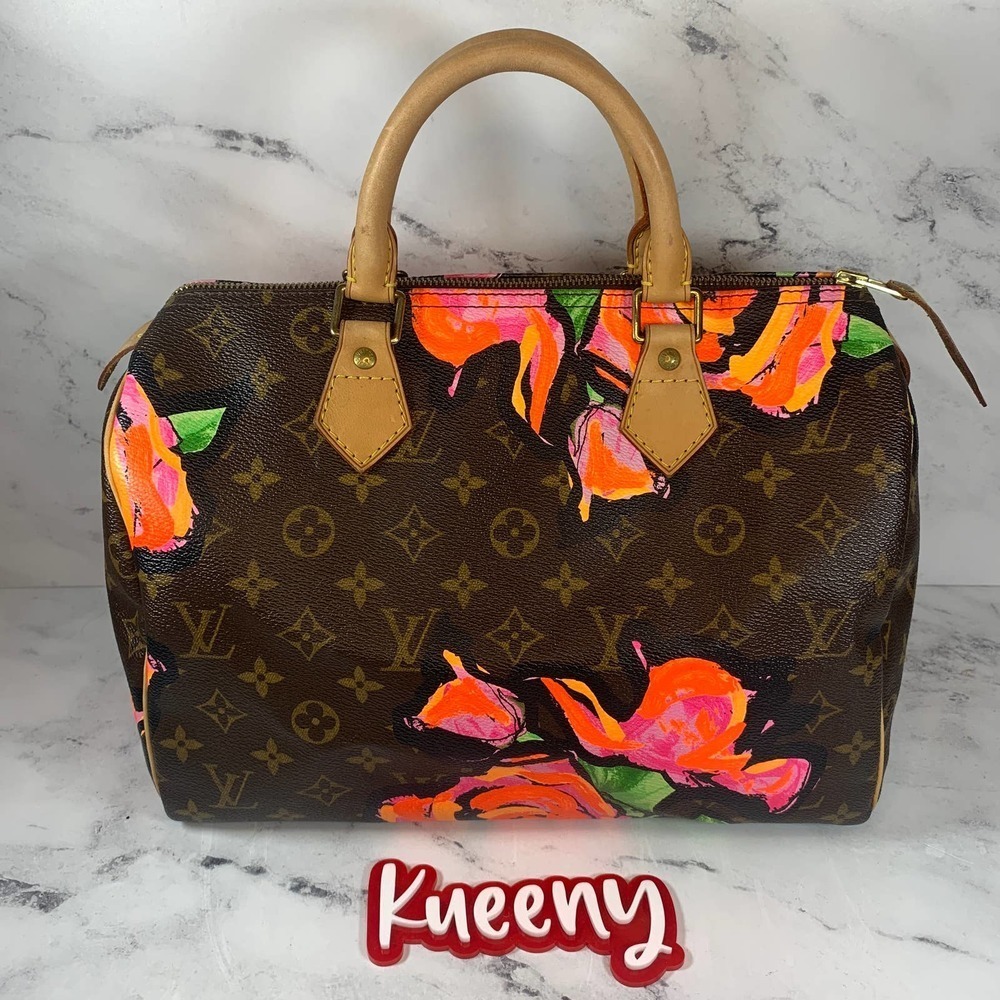 Louis Vuitton Roses Speedy 30 Monogram bag Pink Floral Sprouse Limited Edition - Picture 2 of 16